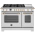 Bertazzoni Heritage Series HER486BTFGMXG - 48 inch All-Gas Range 6 Brass Burner and Griddle