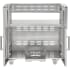 Coyote C3C34CT - 34 Inch Stainless Steel Gas Grill Cart with 2 Fold-Down Storage Shelves
