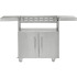 Coyote C3C34CT - 34 Inch Stainless Steel Gas Grill Cart with 2 Fold-Down Storage Shelves