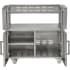 Coyote C3CH36CT - Grill Cart For 36-Inch Stainless Steel Charcoal Grill with 2 Fold Down Shelves