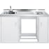 Summit C60ELGLASSNR - 60 Inch Combination Kitchen