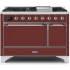 Ilve Majestic II Collection UM12FDQNS3BUC - Freestanding Dual Fuel Range Black