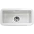 Nantucket Sinks Cape Collection CAPE189 - 9 Inch Single Bowl Dualmount Fireclay Bar/Prep Sink with Non-Porous Surface