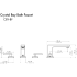 ZLINE CBYBFMB - Crystal Bay Bath Faucet Dimension