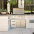 Coyote C3CD2DC - 45 Inch Double Access Door / Drawer Combo with Magnetic Latches
