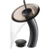 Kraus Vessel Mixer Series KGW1700PU10ORBBRCL - Waterfall Bathroom Faucet with Clear Brown Glass Disk and Pop-Up Drain in Oil Rubbed Bronze