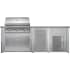 Haven Outdoor HART96DRAWHG - Haven Outdoor™ 96" Harbor Gray Outdoor Kitchen Island