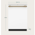 Cafe CDT888P4VW2 - 24 Inch Fully Integrated Smart Dishwasher-Dimension Guide 