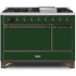 Ilve Majestic II Collection UM12FDQNS3EGB - Freestanding Dual Fuel Range Black