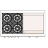 Capital Culinarian Series CGSR484GGN - Cooktop