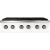Cafe CGU366P4TW2HRDWR6 - Commercial-Style Gas Rangetop with 6 Burners in Matte White and Brushed Black Knobs