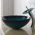 Kraus Nature Series CGV39119MM10CH - Green Glass Bathroom Sink