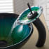 Kraus CGV39119MM10ORB - Green Glass Bathroom Vessel Sink
