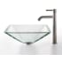 Kraus Square Clear Single Tone Series CGVS90119MM1007SN - Kraus Sink