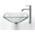 Kraus Square Clear Single Tone Series CGVS90119MM1007CH - Kraus Sink