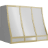 Zephyr Designer Forte BKFT36APG - Hood Banding Kit: Polished Gold