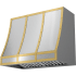 Zephyr Designer Forte BKFT36ASG - Hood Banding Kit: Satin Gold