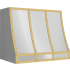 Zephyr Designer Forte BKFT36ASG - Hood Banding Kit: Satin Gold