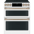 Cafe CHS950P4MW2 - 30 Inch Slide-In Induction Smart Range Matte White with Brushed Bronze Hardware (Standard)