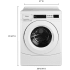 Whirlpool CHW9160GW - Dimensions