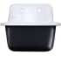 Nantucket Sinks Anchor Collection CI2218FBSET - 22 Inch Cast Iron Wall Mount Laundry Kitchen Sink