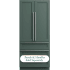 Cafe CIP36NK6ZII - 36 Inch Built-In 4-Door French Door Smart Refrigerator