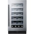 Summit Classic Collection CL18WCCSS - 18 Inch Undercounter Wine Cellar
