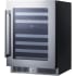 Summit CL244WC2 - 24 Inch Built-In Dual Zone Wine Cooler