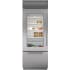 Sub-Zero Classic Series CL3050UGSPL - 30-inch Classic Over-and-Under Refrigerator/Freezer with Glass Door