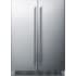 Summit Classic Collection CL64FDSS - 24" French Door Dual Zone Beverage Center