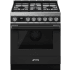 Smeg Portofino CPF30UGMAN - Portofino Pro-Style Dual Fuel Range, Matte Black