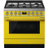 Smeg Portofino CPF36UGGYW - Portofino Pro-Style Gas Range, Yellow