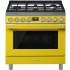 Smeg Portofino CPF36UGMYW - Front View, Yellow