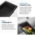 Kraus CS11BL - 17 Inch Angled BPA Free Sink Colander