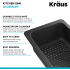 Kraus CS11BL - 17 Inch Angled BPA Free Sink Colander