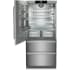 Liebherr CS2091G - 36 Inch Freestanding/Semi Built-In Bottom Mount Refrigerator in Opened View
