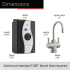 InSinkErator Hot250 HC250SNSS - 8 Inch Hot/Cold Instant Hot Water Dispenser