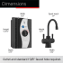 InSinkErator Hot250 HC250MBLKSS - 8 Inch Hot/Cold Instant Hot Water Dispenser