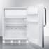 Summit CT661WCSS - 24 Inch Built-In Compact Refrigerator Adjustable Glass Shelves