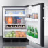 Summit CT663BKADA - Adjustable Glass Shelf, Wine Rack, Crisper Drawer, 2 Door Racks, Freezer Compartment