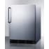 Summit CT663BKCSS - 24 Inch Built-In Compact Refrigerator Angle View