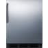Summit CT663BKCSS - 24 Inch Built-In Compact Refrigerator