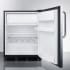 Summit CT663BKCSS - 24 Inch Built-In Compact Refrigerator Freezer Compartment