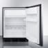 Summit CT663BKSSTB - 24 Inch Compact Refrigerator Freezer Compartment