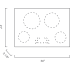 Blomberg CTE30410 - 30 Inch Electric Cooktop Dimensions