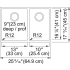 Franke Cube Series CUX16024 - Dimensions
