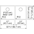 Franke Cube Series CUX16032 - Dimensions
