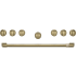 Cafe CXPR6HKPTCG - Brushed Brass Handle &amp; Knob Set