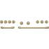 Cafe CXPR8HKPTCG - Brushed Brass Handle &amp; Knob Set