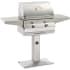 Fire Magic Choice C430S CM430SRT1PP6 - 24" Patio Post Grill With Analog Thermometer And 1-hour Timer